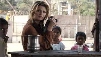 Mischa Barton on the set of "Bhopal: A Prayer for Rain."