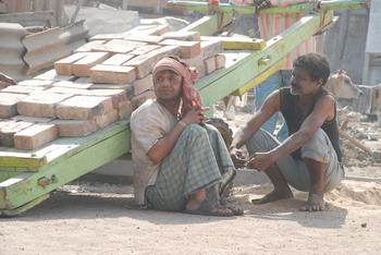 Rajpal Yadav shooting for the film. 