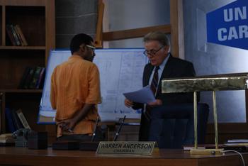 Martin Sheen filming "Bhopal: A Prayer for Rain."