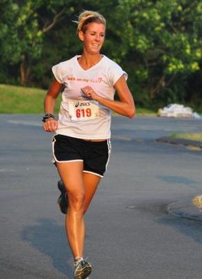 Bridget Hanahan running.