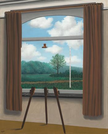 René Magritte (Belgium, 1898-1967). La condition humaine (The Human Condition). 1933.