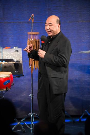 Zhou Long at "From China to America" at New York HIstorical Society on Jan. 10, 2014