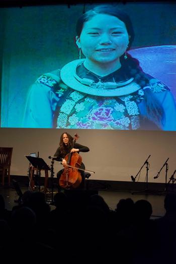 Maya Beiser at "From China to America" at New York HIstorical Society on Jan. 10, 2014