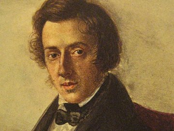 'Portrait of Fryderyk Chopin' by Maria Wodzińska (1836).
