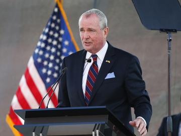 New Jersey Gov. Phil Murphy speaks during his 2021 budget address at SHI Stadium at Rutgers University.Tuesday, Aug. 25, 2020, in Piscataway,NJ.
