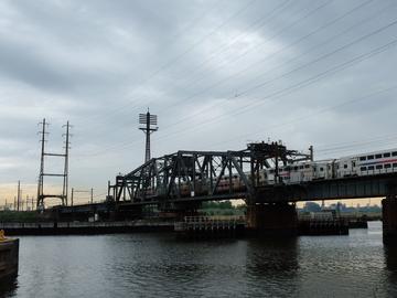 The Portal Bridge, which is one of the the major choke points along the Northeast Corridor. It spans the Hackensack River and has more than 400 NJ Transit and Amtrak trains a day pass over it.