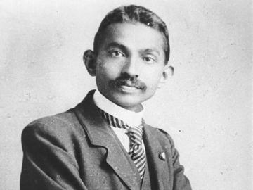 Gandhi as a lawyer in South-Africa, 1906.