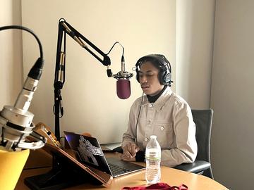 Radio Rookies reporter Rainier Harris.