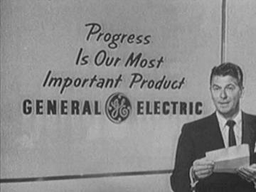 Ronald Reagan hosted a TV show called the General Electric Theater sponsored by General Electric. 