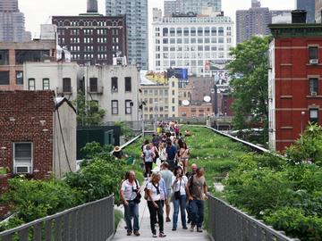 In this May 30, 2012 file photo, people walk on New York's High Line.