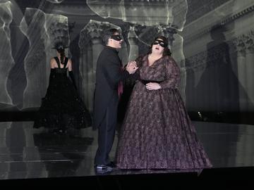 Charles Castronovo as Gustavo III and Angela Meade as Amelia in Verdi's 'Un Ballo in Maschera.'