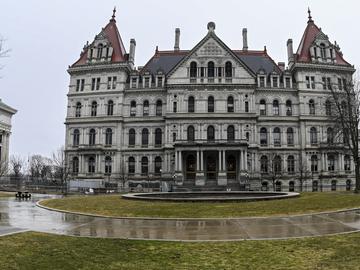  The New York State Capitol stands on March 13, 2023, in Albany, N.Y. The New York state Legislature’s bill drafting office has been hit with an apparent cyberattack Wednesday, April 17, 2024. 