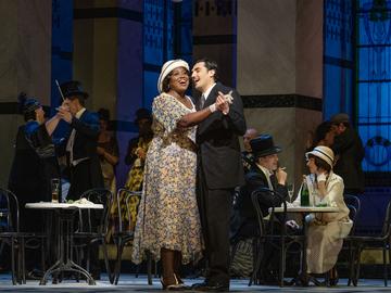 Angel Blue as Magda and Jonathan Tetelman as Ruggero in Puccini's 'La Rondine.' 