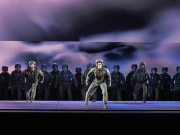 A scene from the opera Grounded 