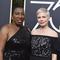 Tarana Burke and Michelle Williams arrive at the 75th annual Golden Globe Awards