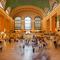Commuters moving through Grand Central Terminal in New York. 
