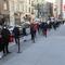 People line up outside a CityMD urgent care clinic offering COVID-19 testing in the borough of Manhattan in New York City on Thursday, November 19, 2020.