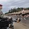 Philippi, W. Va. native, Sgt. John Hoxie, Co. C, 1st Battalion 325th Airborne Infantry Regiment, 2nd Brigade Combat Team, 82nd Airborne Division, watches Soldiers run by during the division run that k
