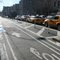Protected bicycle lanes on Broadway