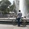 The fountain at Washington Square Park offers a pleasant respite from the heat.