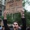Luther Green of Brooklyn, NY, and other demonstrators opposed to corporate profits on Wall Street rally at Zuccotti Park in the Financial District