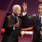 Julian Bond and Barack Obama during The 36th Annual NAACP Image Awards - Show at Dorothy Chandler Pavillion in Los Angeles, California, United States. 