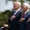 President Donald Trump stands for the national anthem during the 37th annual National Peace Officers Memorial Service on Capitol Hill, Tuesday, May 15, 2018, in Washington. 
