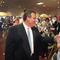 New Jersey Gov. Chris Christie (L) greets Carolyn Scott after delivering a speech at the 'An Evening at the Fair' event with Scott County Republicans in Iowa.