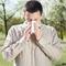 Allergies often cause sneezing.