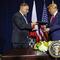 President Donald Trump and Polish President Andrzej Duda sign a joint defense declaration agreement at the InterContinental Barclay hotel during the United Nations General Assembly, Sept. 23, 2019. 