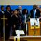 Attorney Benjamin Crump, accompanied by the family of Ruth Whitfield, a victim of shooting at a supermarket, speaks with members of the media during a news conference in Buffalo, N.Y., Monday, May 16,