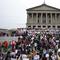 Students march on the State Capitol steps during the March for Our Lives anti-gun violence protest in Nashville, Tenn., on Monday, April 3, 2023.