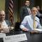 House Judiciary Committee Chair Jim Jordan, R-Ohio, center, Rep. Jerry Nadler, D-N.Y., left, Rep. Darrell Issa, R-Calif., second from right, and Rep. Matt Gaetz, R-Fla., right, take their seats.
