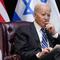 President Joe Biden listens as he and Israeli Prime Minister Benjamin Netanyahu participate in an expanded bilateral meeting with Israeli and U.S. government officials, Wednesday, Oct. 18, 2023.