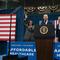 From left, Vice President Kamala Harris, President Joe Biden and Democratic North Carolina Governor Roy Cooper wave to and address the audience during campaign event in Raleigh, N.C., Tuesday, March 2