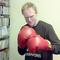 John Schaefer in boxing gloves
