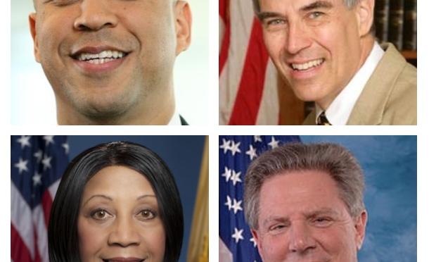 U.S. Senate hopefuls Cory Booker, Rush Holt, Sheila Oliver and Frank Pallone.