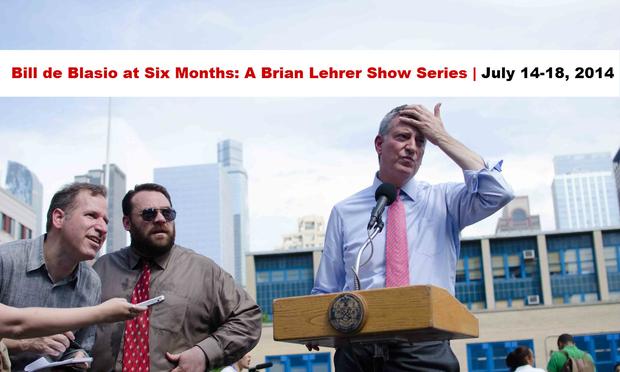 bill de blasio six month series banner