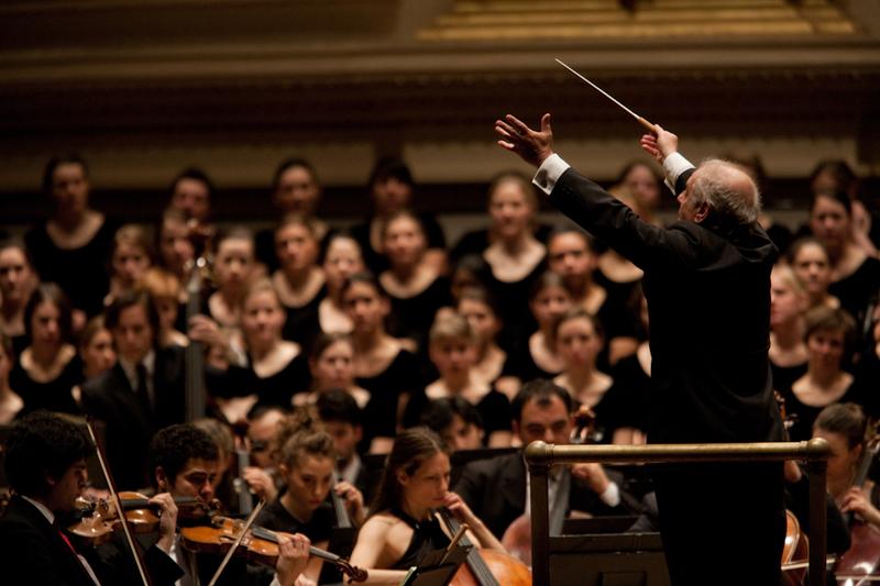 Daniel Barenboim conducts the West-Eastern Divan Orchestra in Beethoven's Symphony No. 9.