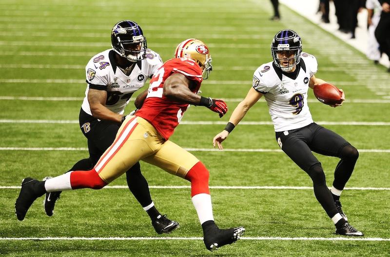The Baltimore Ravens face off against the San Francisco 49ers at Super Bowl XLVII