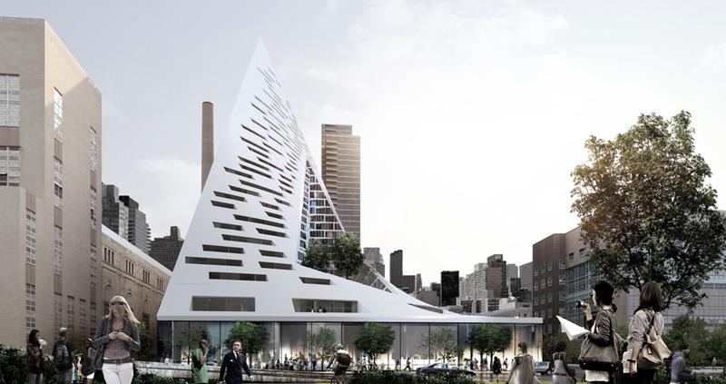 Rendering of “West 57,” designed by Bjarke Ingels