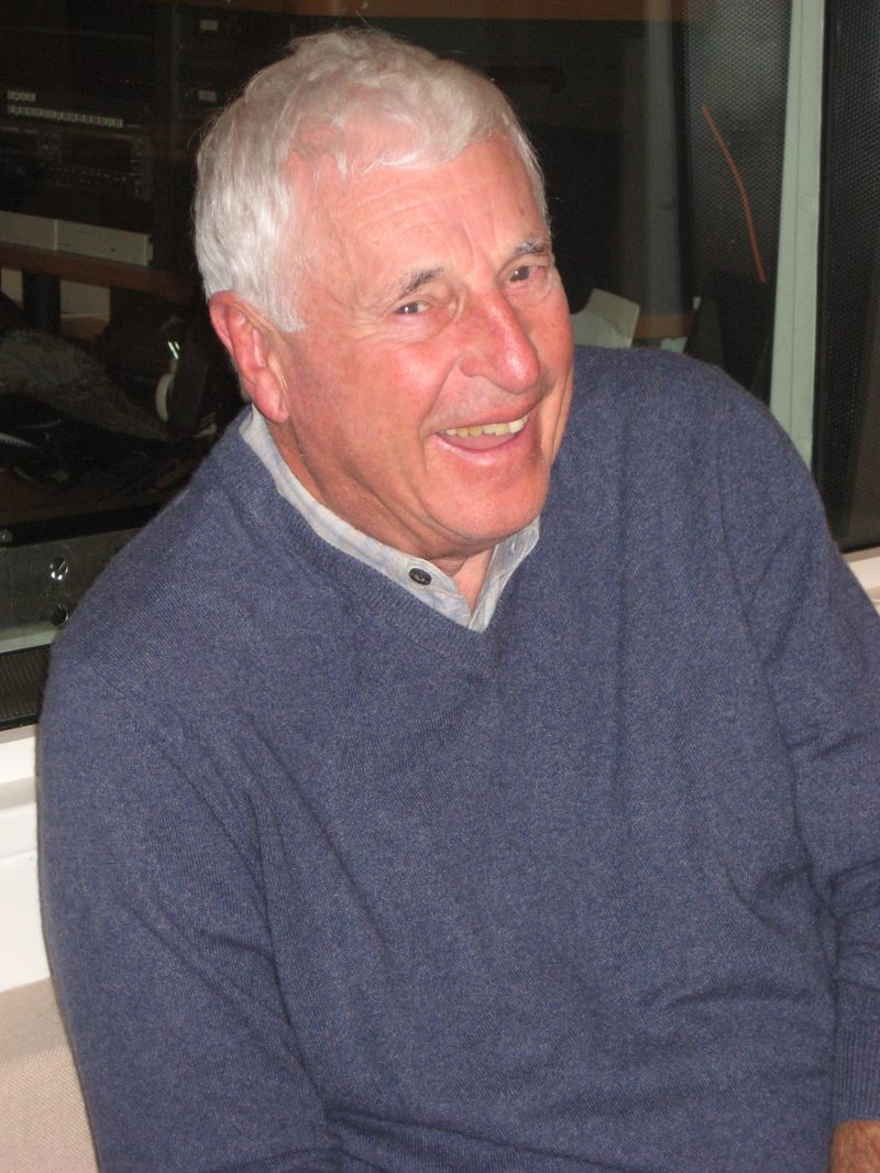 Legendary basketball coach Bob Knight in the WNYC studios