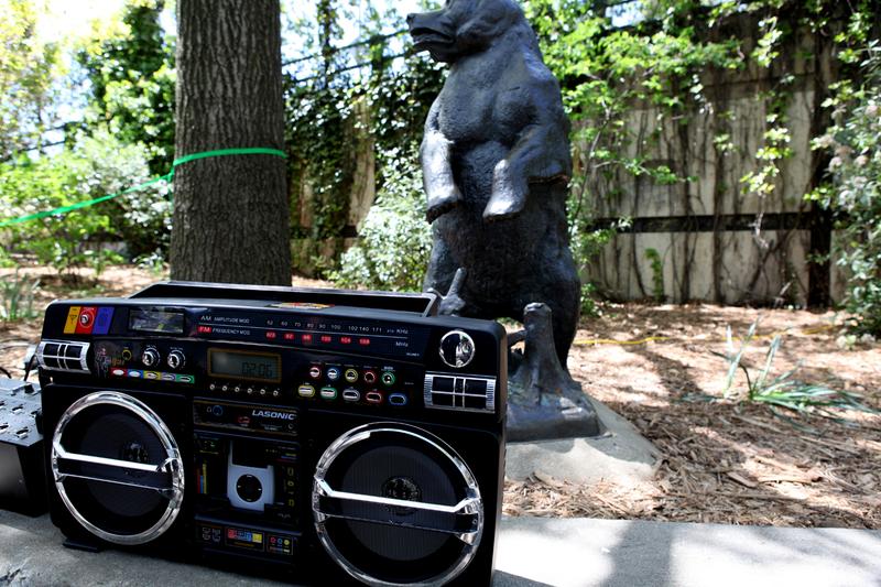 Boombox in Adam Yauch Park naming ceremony in Brooklyn Heights.