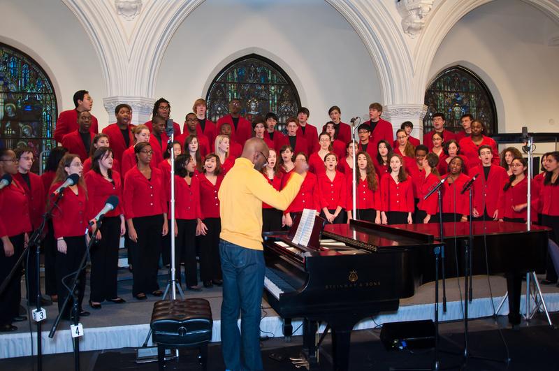 The Boston Children's Chorus in the Bethel African Methodist Episcopal Church in Jamaica Plain, Mass.