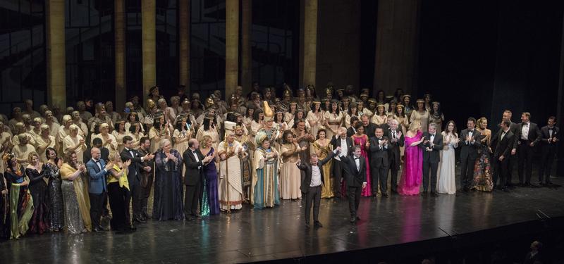 The curtain call during the 50th Anniversary at Lincoln Center Gala.