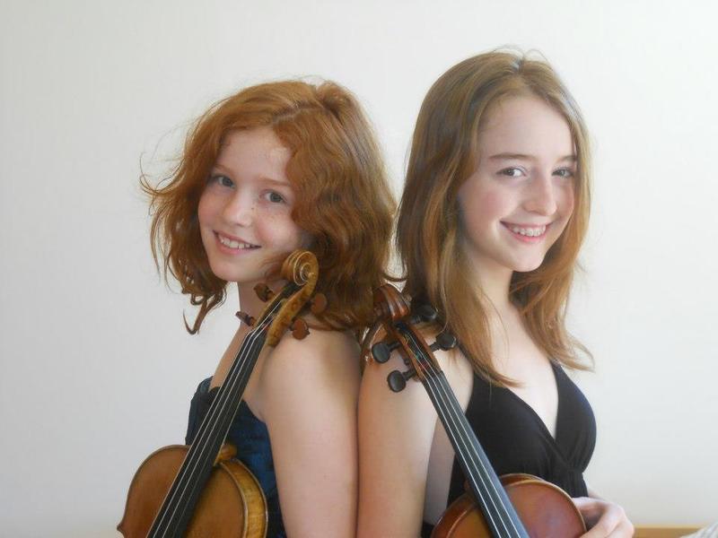 Violinists and sisters Camille and Julie Berthollet.