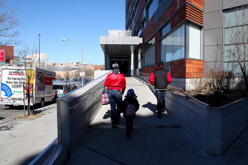 New York City Department of Homeless Services intake center in the Bronx.