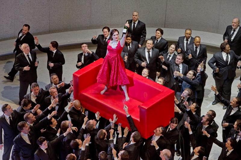 Diana Damrau as Violetta in Act I of Verdi’s La Traviata at the Metropolitan Opera 