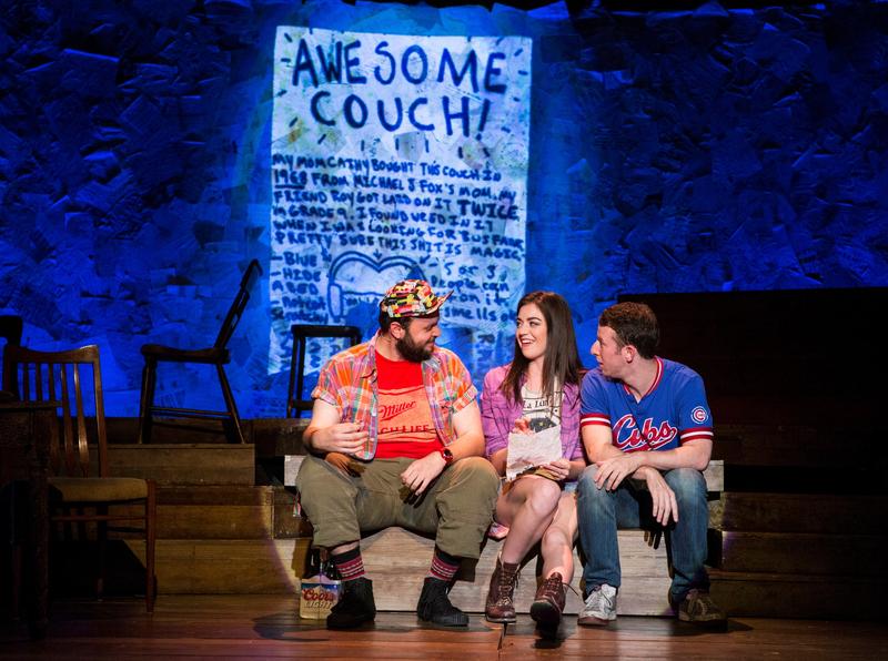 Daniel Everidge, Barrett Wilbert Weed and Nich Blaemire in "Found" at the Atlantic Theater Company