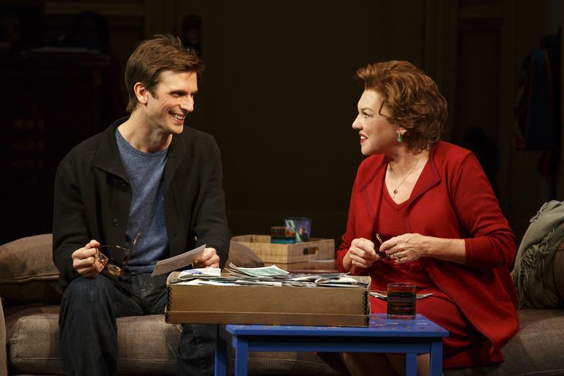 Frederick Weller and Tyne Daly in a scene from Terrence McNally's "Mothers and Sons" on Broadway. 